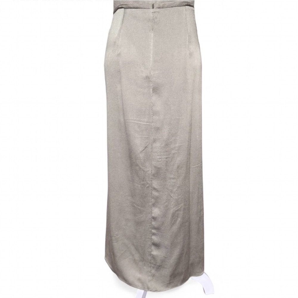 $448 Jonathan Simkhai Eucalyptus Green Silk Midi Dress Sz 6 Designer Chic Luxe - Picture 10 of 16